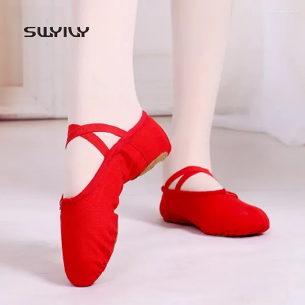 Chaussures de danse swyivy femmes baskets professionnelles de ballet pour 2024 pantoufles à semelle douce de yoga légers