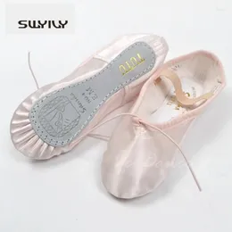 Chaussures de danse Swyivy Femmes Ballet Soft Solek Sneakers pour 2024 Slip-On Gymnastics Light