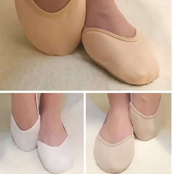 Zapatos de baile Ushine 1 Pair Gimnasia Rítmica Media longitud Calcetines suaves Ballet para adultos Accesorios de gimnasio elástico