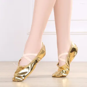 Dansschoenen USHINE Kwaliteit Zilver Lichaam Vormgeven Training Slippers Yoga Gym Buik Ballet Kinderen Meisjes Vrouw