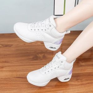 Dansschoenen met Mid Heel Soft Square for Women Jazz Boots High Top Adult Sailor Sneakers