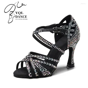 Dance Shoes Woman Latin Sheos for Women Black Pink Nude Brown Ballroom Salsa Salsa Bailing Girls Soft Bottom Pracitce Latino Shoe