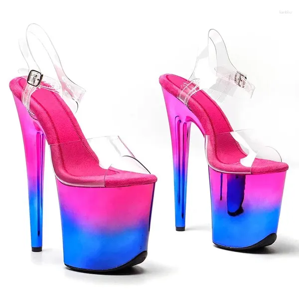 Chaussures de danse Femmes 20cm / 8 pouces PVC Upper sexy sexy exotique plate-forme à talons Sandals Sandals Modèle montre 267