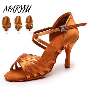 Dance Shoes Women Ballroom Shoes Dance-Shoes Latin Dance Shoes Soft Ladies Girls Tango Jazz Dance Shoes Salsa Sandal Drop 230715