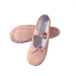 Dance Shoes Pu Yoga Belly Performance Soft Soled Fitness Ballet para niños Flat