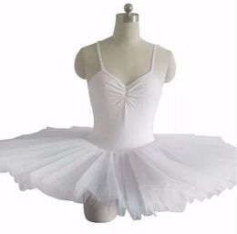 Dancewear 1 stks/partij kinderen meisje effen kant ballet jurk meisje ballet patwork spaghetti stap ballet jurk 230612