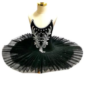 Vêtements de danse jupe Tutu de Ballet noir pour enfants, Costumes du lac des cygnes, vêtements de danse du ventre pour enfants, robe de spectacle sur scène 231127