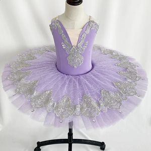 Ropa de baile Blue Bird Purplel, tutú de ballet profesional con bordes con volantes, vestido de tutú de ballet clásico para niñas y mujeres, rendimiento 231102