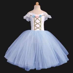 Dancewear Bleu Costume de Ballet Professionnel Classique Ballerine Ballet Tutu Enfant Enfant Fille Adulte Princesse Tutu Danse Longue Robe de Ballet 230718