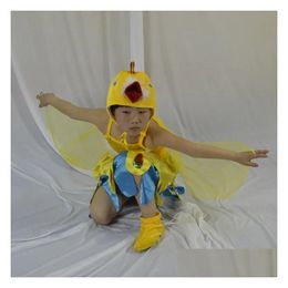 Dancewear Childrens Drama Cute Little Animal Yellow Crowned Bird Performance Costume Drop Delivery Baby, Kids Maternity Baby Clothing Dh3V9