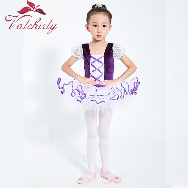 Dancewear Mädchen Ballett Tutu Kleid Samt Körper Band Mesh Rock Kurze Puffärmel Kinder Tanz Gymnastik Trikot Kostüme 230612