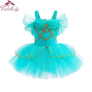 Dancewear Kids Ballerina Dance Tutu Children Ballet Robe Princess Girls Party Robe pour tout-petit Y240524