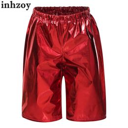 Dancewear Kids Hip Hop Jazz Dance Kostuum Elastische tailleband Metallic Shiny Shorts For Girls Boys Carnival Party Cheerleading Performal2405