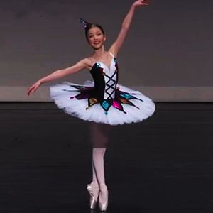 Dancewear Professional Ballet Tutu Enfant Enfants Filles Adulto Harlequinade Pancake Tutu Multicolore Costumes De Ballet Classique Ballerine Robe 230718