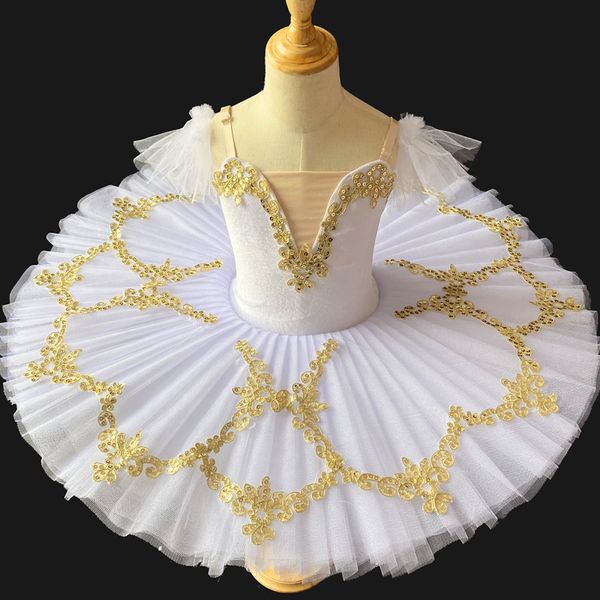 Dancewear Ballet profesional Tutu Mujeres Niñas Vestido de ballet para niños Adulto Panqueque Tutu Bailarina Fiesta de cumpleaños Cisne Vestido Traje de ballet 230520