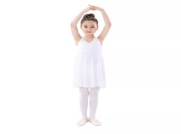 Dancewear Korte Mouw Ballet Tutu Kinderen Gymnastiek Maillots Kinderen Dans Jurk Kinderen Prestaties Wear1548097