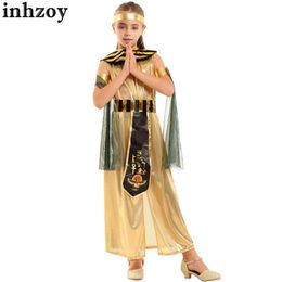 Vêtements de danse pour enfants pour enfants halloween ancienne égypt princesse costume halloween tenue sans manchettes de ceinture de ceinture