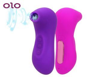 Danceyi OLO Clit Sucker Vibrator Tepel Zuigen Clitoris Vagina Stimulator Seks Oraal Likken Pijpbeurt Tong Vibrerende Speeltjes voor 8508113