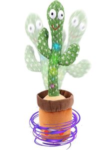 Dansende cactus pratende cactu speelgoed herhaalt wat je zegt dat elektronische dans speelt speelgoed met verlichting zingen gebouwde nummers f8025047