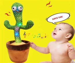 Dansende cactus speelgoed met het lichaam met lied pluche shake kinderen kinderen knuffel planten schudden muziek 21080464279629004453