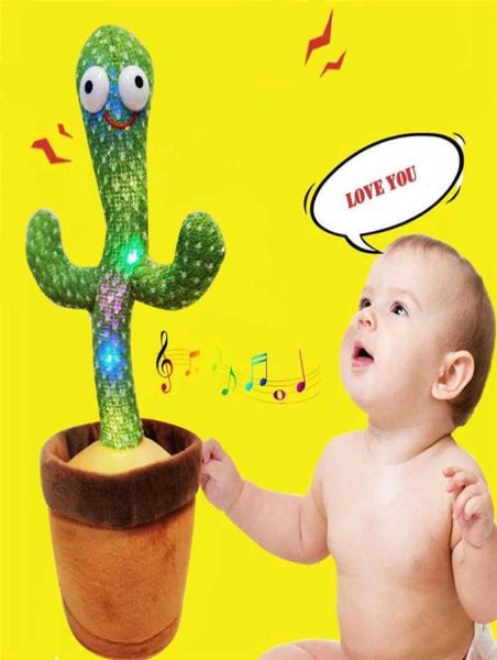 Cactus de danse jouet le corps avec chanson en peluche shake enfants enfants plante en peluche tremblante musique 21080464279623916177