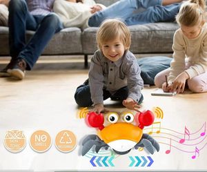 Danse Crab Run Away Toy for Babies Crawling Interactive Escape Crabs Toys Baby Birthday Gift VIP DropShipping with Box