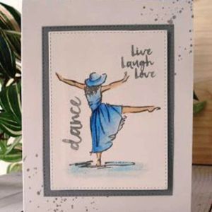 Dancing Girl Transparent Clear Stamp for Scrapbooking DIY Backosing Folder Template Supplies