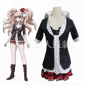 Danganronpa cosplay anime junko enoshima emboitement inushio kimuchi dangan ronpa gatilho feliz havoc traje y0913