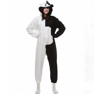 Danganronpa Dangan Ronpa Monokuma Monomi Ours Polaire Onesie Pyjama Costume Halloween Carnaval Fête Vêtements Dessin Animé Combinaison Slee311g