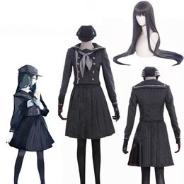 Danganronpa V3 Doden Harmonie Saihara shuichi Vrouwelijke super detective cosplay uniform matroos jurk halloween Outift207G