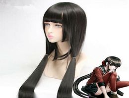 Danganronpa V3Killing Harmony Harukawa Maki Rechte zwarte cosplaypruik6070116