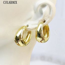 Lustre pendant 10 paires de boucles d'oreilles métalliques lisses en forme d'œuf, cadeau classique pour femmes, bijoux à la mode 30741 231218