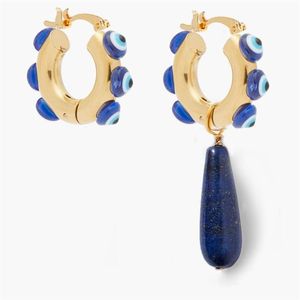 Dangle Chandelier 2022 Intemporel Nacré Dépareillé Vif Pierre Naturelle Longue Eau Lapis Lazuli Gouttes Boucle D'oreille Perle Perle Boucles D'oreilles 246k