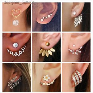 Dangle Chandelier 2023 Nouvelles boucles d'oreilles en forme de fleur en cristal pour femmes, bijoux à la mode, strass, vente en gros, cadeau de mariage, meilleur ami, L231219