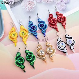 Dangle Chandelier 2023 nouveau Vintage Soutache fait à la main goutte d'eau boucle d'oreille pendentif pour femmes Dangle Charms accessoires bohème mode bijoux 24316