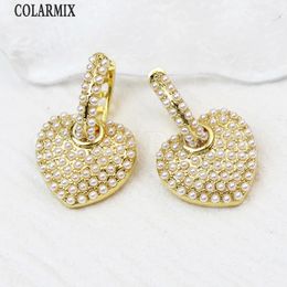 Dangle Chandelier 5 paires de petites perles perles coeur boucles d'oreilles métallique classique élégant Chic femmes cadeau bijoux de mode 30747 231218