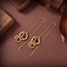 Dangle Kroonluchter Auricular lijn Hoop Earring Modieus Gepersonaliseerde Zoete Kwastje Oorbellen Engagement Bruiloft Accessoires Geschenken Sieraden VAE11