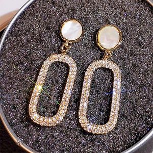 Dangle & Chandelier Autumn and Winter Brown Retro Matte Drop Earrings Female Metal Fashion 2022 Trend Jewelrydangle