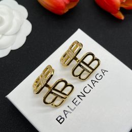 Chandelier BB BB Femmes d'oreilles 2,0 boucles d'oreilles en argent en argent Gold Hoops Designer Bijoux Ebbx-426965