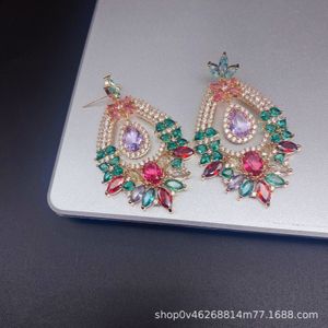 Dangle Chandelier Big Drop Boucles d'oreilles Femmes Déclaration Boucle d'oreille Drag Queen Pageant Bijoux de mode Mariage Boucles d'oreilles de mariée en gros 230512