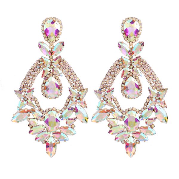 Dangle Lustre Big Drop Boucles D'oreilles Femmes Déclaration Boucle D'oreille Drag Queen Pageant Bijoux De Mode De Mariage De Mariée Boucles D'oreilles En Gros 230516