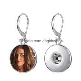 Boucles d'oreilles à chandelier à lustre en blanc pour sublimation Fashion Oreille Femmes Thermal Transfert Impression Bijoux Coupriement Custom Dhjfx