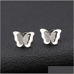 Dangle Chandelier Butterfly Design Boucles d'oreilles Élégant Mode Femmes Bijoux Fille Cadeaux Nice Ll777 230520 Drop Delivery Dhh5G