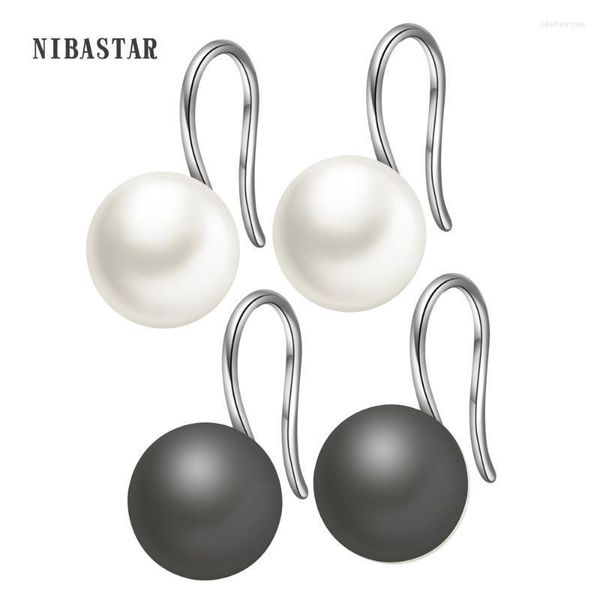 Dangle Lustre Céramique Boule Boucles D'oreilles Simple Style Noir Blanc Bonbons Oreille Acupuncture Pour WomenDangle Odet22