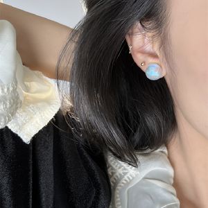 Boucles d'oreilles lustre classique pour femmes, bijoux simples de créateurs de mode, bulles lumineuses en perles, nouvelle collection 2022