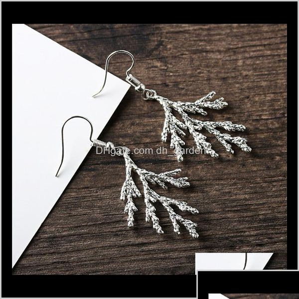 Dangle Lustre Creative Arbre Branche Boucle D'oreille De Mode Sier Poisson Crochet D'oreille Antique Femmes Pendentif Boucles D'oreilles Bijoux Cadeau Eh Drop Deliv Dh9Me