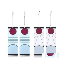 Bengelen kroonluchter creatieve vrouwen drop oorbellen Japan cosplay acryl hanger vlinder oorclip voor mannen rekwisieten sieraden accessoires otngq