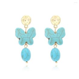 Boucles d'oreilles en peluche de riz en lustre en verr