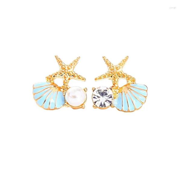 Pendientes de araña colgantes lindos blancos/rosa/color azul acrílico estrella estrella estrella arete de gota para mujeres joyas de moda encantadora dhrey