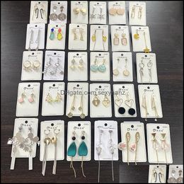 Pendientes colgantes de araña, mezcla de joyas de estilos S925, pendientes de circón de cristal a la moda con pasador Sier para mujer, venta al por mayor, envío directo 2021 Hnqh2